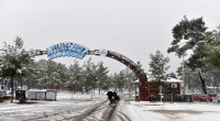 Antalyalı kar sevincini Kepez’de yaşadı