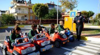 Kepez’in çocuklarına uygulamalı trafik eğitimi