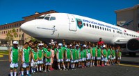 Yaz Spor Okulu öğrencileri uçak okulunu gezdi