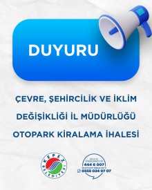 T.C. ANTALYA ÇEVRE, ŞEHİRCİLİK VE İKLİM DEĞİŞİKLİĞİ İL MÜDÜRLÜĞÜ OTOPARK KİRALAMA İHALESİ