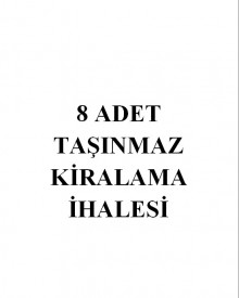 KEPEZ BELEDİYE BAŞKANLIĞI 8 ADET TAŞINMAZ KİRALAMA İHALESİ