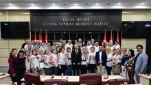 Meclis Salonu Romanya'dan gelen Kütüphaneciler