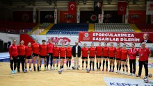 Hentbol müsabakası Öncesi sporcuları ziyaretimiz