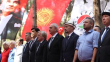Manas anısına yapılan Kırgız - Türk dostluğu simge alanı açılışı