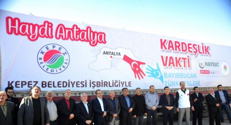 Kepez’den Bayır- Bucak’a 6 TIR yardım