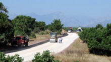 Kepezden köylere yol hizmeti