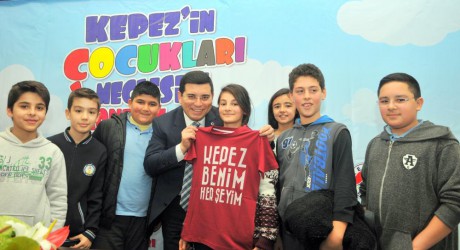 Çocuklara ‘Kepez benim her şeyim’ tişörtü