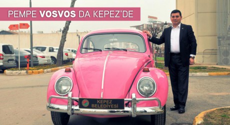 Pembe Vosvos da Kepez\'de