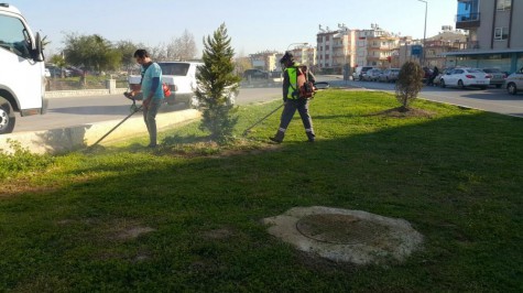 Kepez’in bahçeleri bakımda