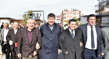 Türel ve Tütüncü Kepez katlı kavşağını inceledi