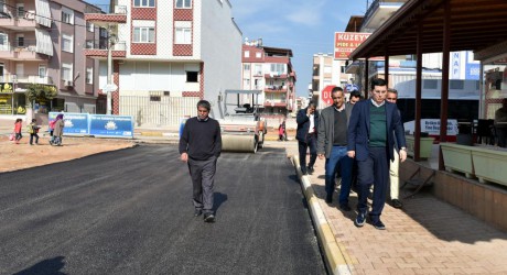 Göksu Caddesi asfaltlanıyor