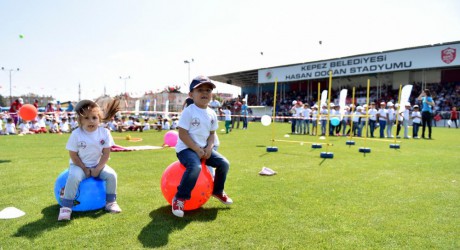 Kepez’den miniklere eğlenceli spor