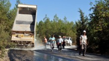 Tarihi Kındıra Yolu yeniden asfaltlandı