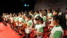 Kepez Çocuk Senfoni Orkestrası konser için hazır