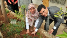 Kutlu Doğum Haftası anısına gül dikti