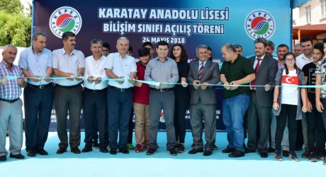 ​Kepez’den bir okula daha bilişim sınıfı