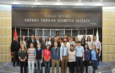 Ukraynalı öğrencilerden Tütüncüye ziyaret