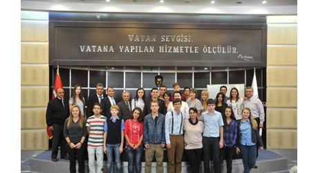 Ukraynalı öğrencilerden Tütüncüye ziyaret