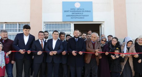 Abdurrahman Paksoy adına kütüphane açıldı