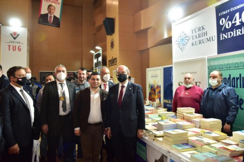 KKTC Cumhurbaşkanı Tatar: “Kepez Kitap Fuarı’ndan ilham aldım”