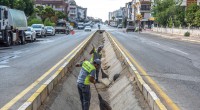 Kepez su taşkını riskine karşı kanalları temizliyor