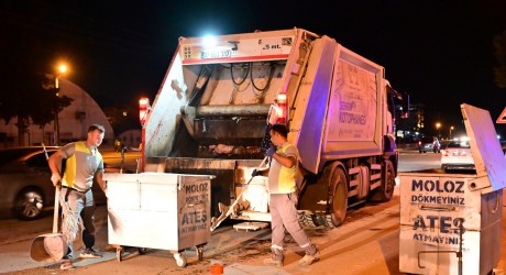 Kepez’de gece ekipleri iş başında