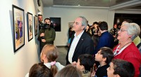 Kocagöz karikatür sergisinin açılışını yaptı