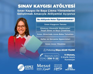 Kepez, öğrencilerin sınav kaygısına son veriyor