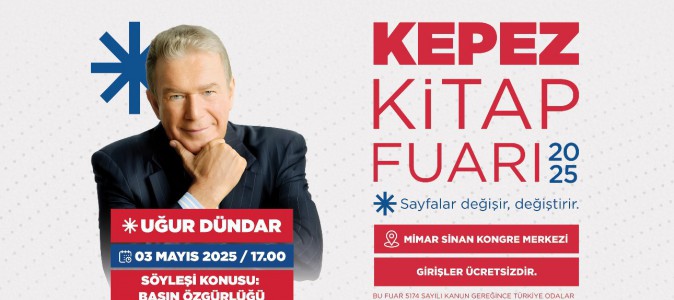 Uğur Dündar Kepez Kitap Fuarı’nda: Gündem “Basın Özgürlüğü”