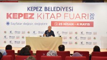 Kepez Kitap Fuarı’nda usta şair Erbaş, “Ben Annemin Hecesiyim” dedi
