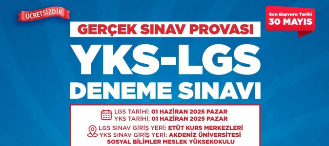 Kepez’den ücretsiz YKS ve LGS deneme sınavı fırsatı 