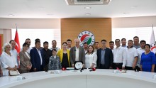 Başkan Kocagöz’e, Moğol heyetinden ziyaret