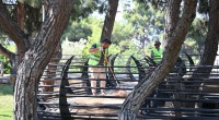 Kepez’den Tek Sarnıç Parkı’nda temizlik seferberliği