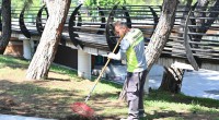 Kepez’den Tek Sarnıç Parkı’nda temizlik seferberliği