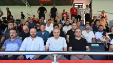 Kocagöz, Kepezspor Futbol AŞ-Karaman FK maçını tribünden izledi