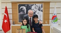 Başkan Kocagöz’e öğrencilerden ziyaret