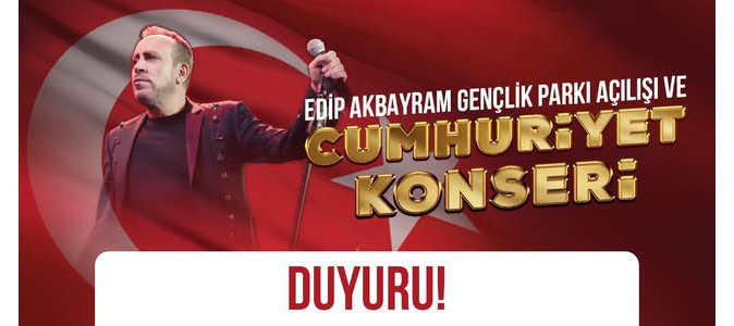Kepez’in Edip Akbayram Gençlik Parkı açılışı ve Cumhuriyet Konseri 30 Ekim’e ertelendi