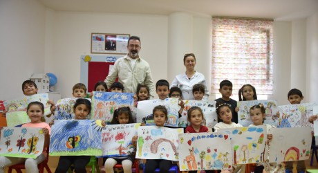 Kepez’in minik doğa kaşiflerinden renkli çalışmalar