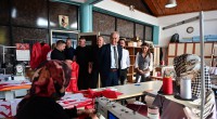 Kocagöz, kadın emeğiyle büyüyen Tekstil Atölyesi’ni ziyaret etti