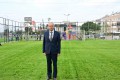 Çocuklar istedi, Başkan Kocagöz çim saha yaptı