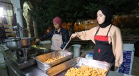 Kepez’de Miraç Kandili’nde lokmalar döküldü