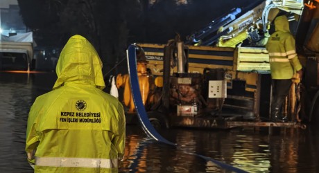 Kepez Belediyesi sağanak yağışlara karşı 7/24  teyakkuzda