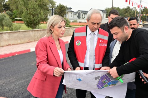 Duacı’da alt yapı çalışmaları tamamlanan 34 sokağa sıcak asfalt  