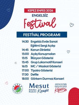 Kepez’de engel yok, Enfes 2026 Engelsiz Festivali var