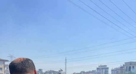 Kepez Belediyesi Arama Kurtarma ekibinden yangına ilk müdahale
