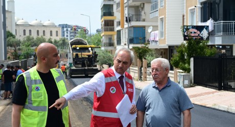 Başkan Kocagöz Çankaya’daki asfalt çalışmalarını yerinde inceledi