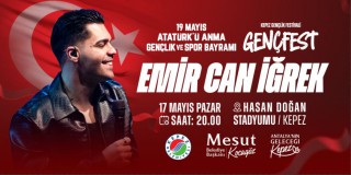 Kepez’de 19 Mayıs sahnesinde Emir Can İğrek rüzgarı esecek
