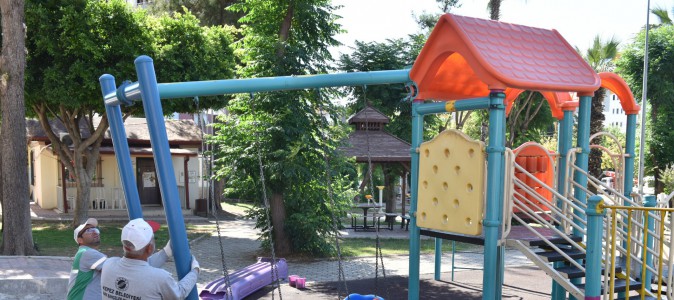 Kepez’den çocuklara güvenli oyun alanları