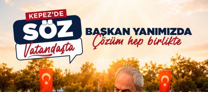 Kepez’in “Söz Vatandaşta” buluşması bu hafta Yeşilyurt Mahallesi’nde