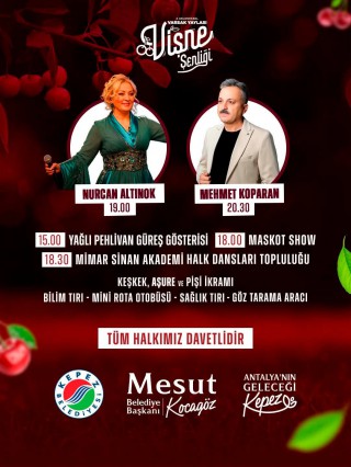 Kepez’den 2. Geleneksel Varsak Yaylası Vişne Şenliği